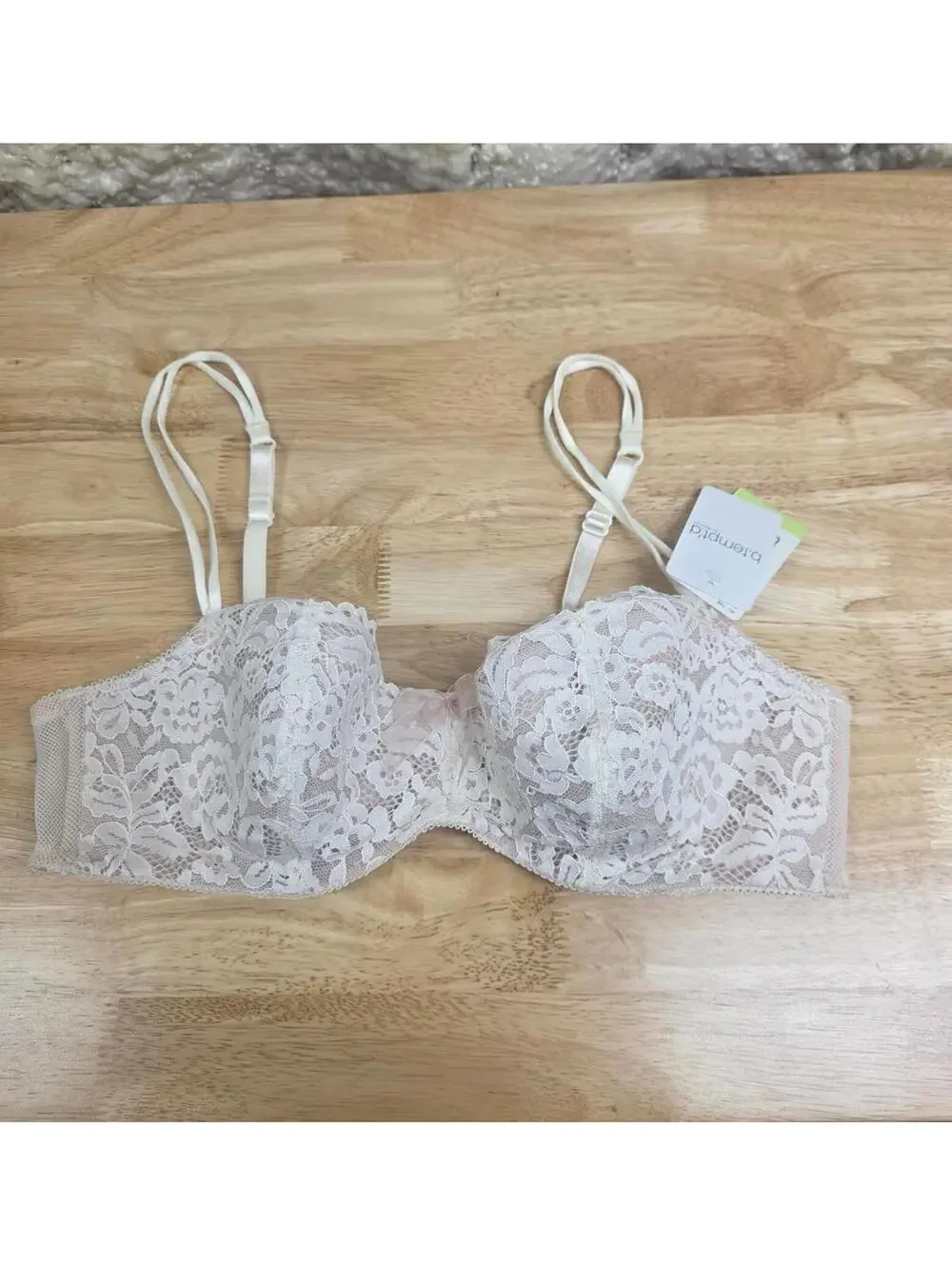 B.TEMPT’D CIAO BELLA BALCONETTE BRA VANILLA ICE SIZE 36B